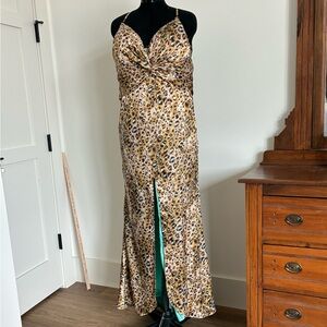 Leopard Print Formal Dress